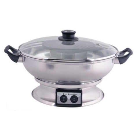 Maxim Teppanyaki 600W 5L Steam Boat Electric Hot Pot Removable BBQ Grill - Sydney Electronics