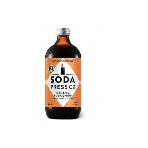 SodaStream 500ml Soda Press Lemon Lime & Bitters Organic Soda Syrup/ Mix - Sydney Electronics